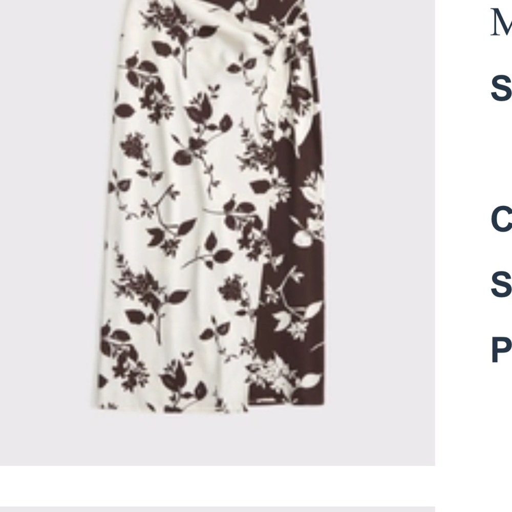 Floral brown and cream Women's Skirt